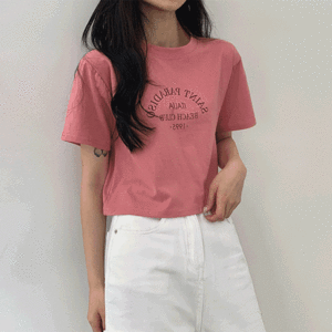[소장강추!/데일리] 언스 자수 레터링 반팔 티셔츠 (3color) - 더핑크