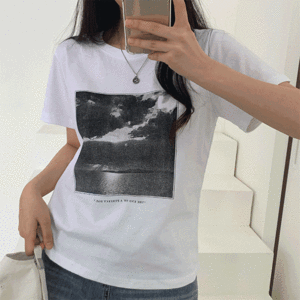 [세미크롭/기본템!] 메킨 라운드넥 반팔 기본 티셔츠 (2color) - 더핑크