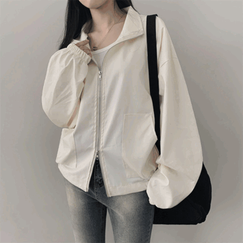 [백화점급/간절기템] 츄츄 투웨이 스트링 레더 자켓 (2color) - 더핑크
