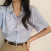 [기본템/데일리] 쟈니 크롭 반팔 셔츠 남방 (8color) - 더핑크