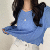 [반해버린핏/색상맛집] 쥬링 물결 긴팔 썸머 티셔츠 (5color) - 더핑크