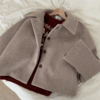 캐슬 루즈핏 카라 나그랑 울 숏 코트 (3color) [숏자켓/겨울코트/데일리룩/아우터/울혼방] - 더핑크